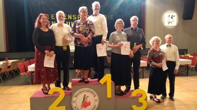 Karin Pachulicz-Guss und Gottfried Balgenorth auf dem zweiten Platz